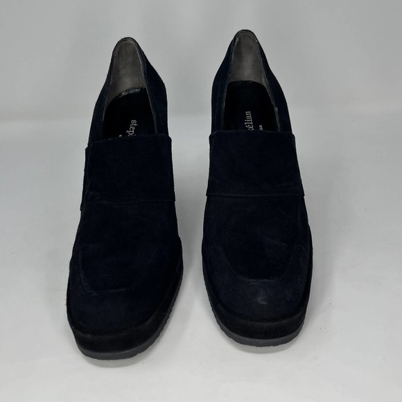 Stephane Kélian Paris Black Suede Wedges Womens Size 7 1/2 - Picture 2 of 8